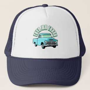 Liebe I mein LKW - alt, klassischer blauer Truckerkappe