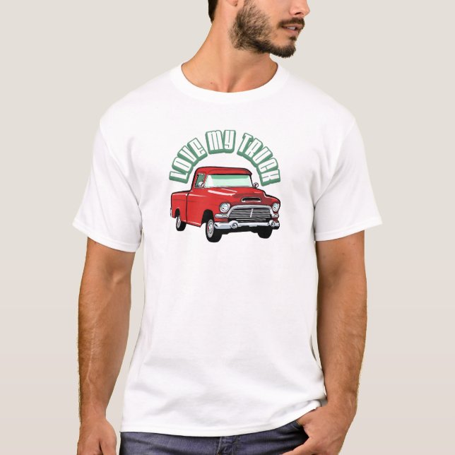 Liebe I mein LKW - alt, klassischer roter T-Shirt (Vorderseite)