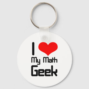 Liebe I mein Mathe Geek Schlüsselanhänger