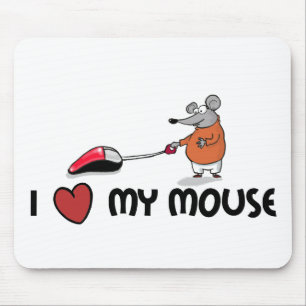 Liebe I mein Maus cartooned mousepad