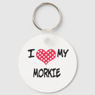 Liebe I mein Morkie Schlüsselanhänger