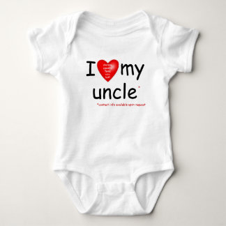 Liebe I mein Onkel Baby Strampler