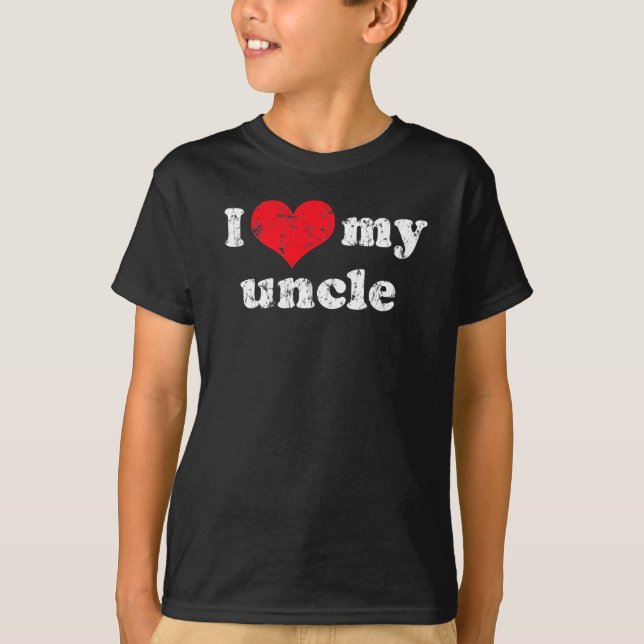 Liebe I mein Onkelt-shirt T-Shirt (Vorderseite)