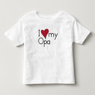 Liebe I mein Opa Kleinkind T-shirt
