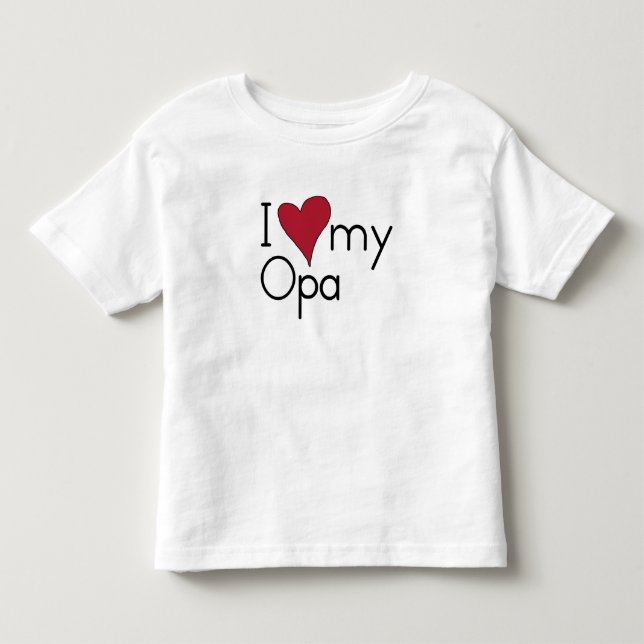 Liebe I mein Opa Kleinkind T-shirt (Vorderseite)