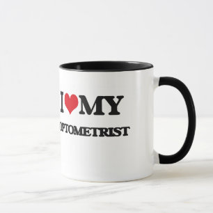 Liebe I mein Optometriker Tasse