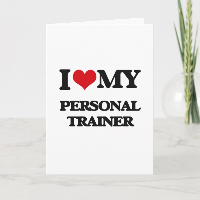 Liebe I mein persönlicher Trainer Karte (Vorderseite)
