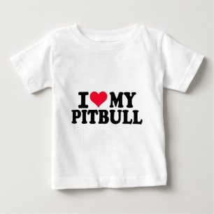 Liebe I mein Pitbull Baby T-shirt