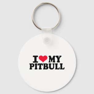 Liebe I mein Pitbull Schlüsselanhänger