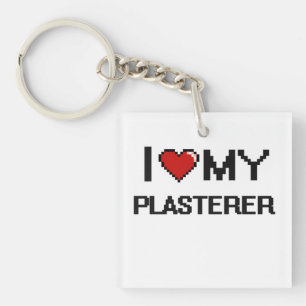 Liebe I mein Plasterer Schlüsselanhänger
