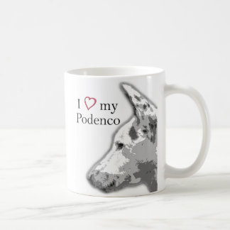 Liebe I mein podenco Kaffeetasse