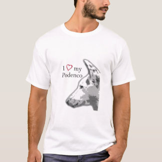Liebe I mein podenco T-Shirt