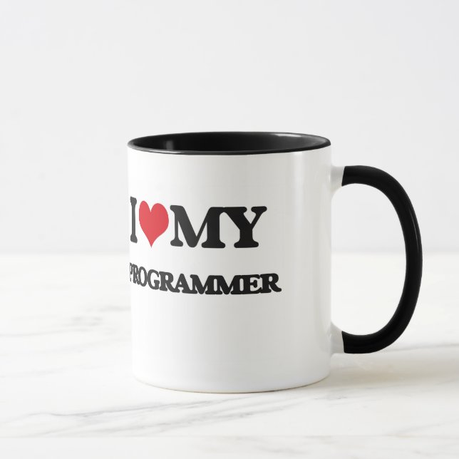 Liebe I mein Programmierer Tasse (Rechts)