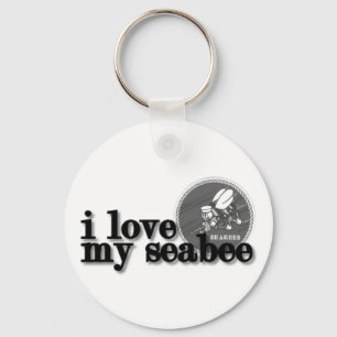 Liebe I mein Seabee mit Seabeelogo Schlüsselanhänger