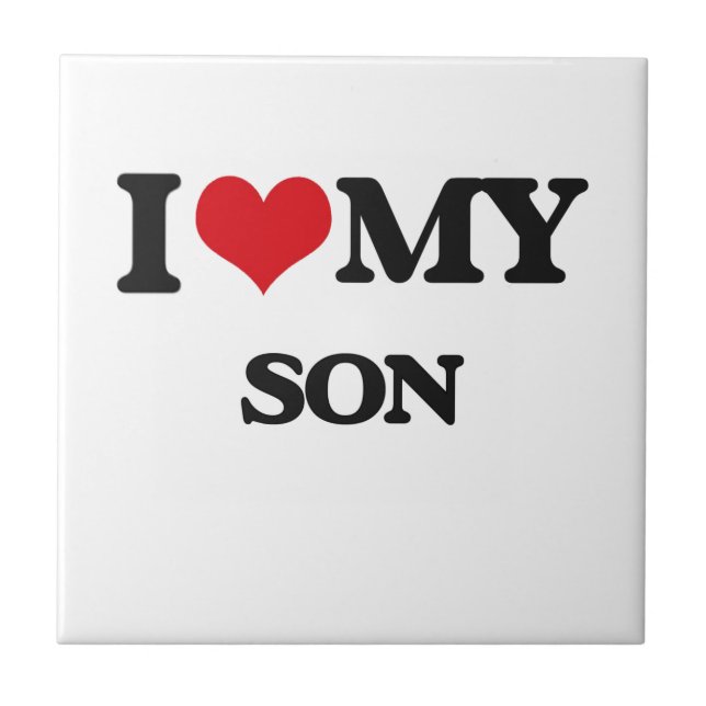 Liebe I mein Sohn Fliese (Vorderseite)