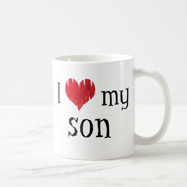 Liebe I mein Sohn Kaffeetasse (Rechts)