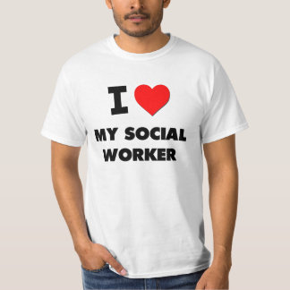 Liebe I mein Sozialarbeiter T-Shirt