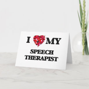 Liebe I mein Sprache-Therapeut Karte