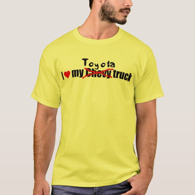Liebe I mein Toyota-LKW T-Shirt (Vorderseite)