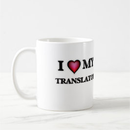 Liebe I mein Übersetzer Kaffeetasse