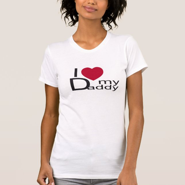 Liebe I mein Vatifrauen-Shirt T-Shirt (Vorderseite)