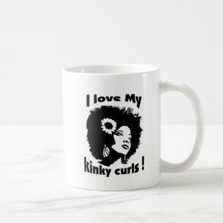 Liebe I mein verworrenes gelocktes Haar Kaffeetasse