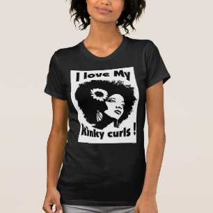 Liebe I mein verworrenes gelocktes Haar T-Shirt