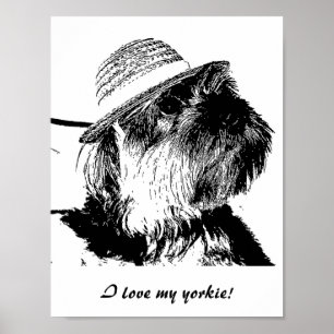 Liebe I mein yorkie! Wert-Plakat Poster