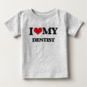 Liebe I mein Zahnarzt Baby T-shirt