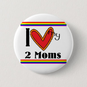 Liebe I meine 2 Mammen Button
