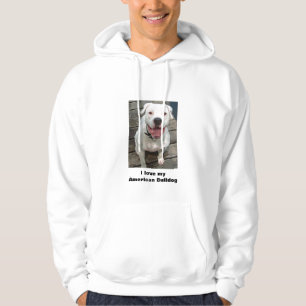 Liebe I meine amerikanische Bulldogge Hoodie