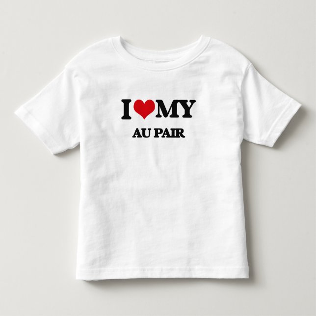Liebe I meine Au-Paare Kleinkind T-shirt (Vorderseite)