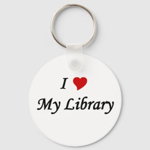 Liebe I meine Bibliothek Schlüsselanhänger