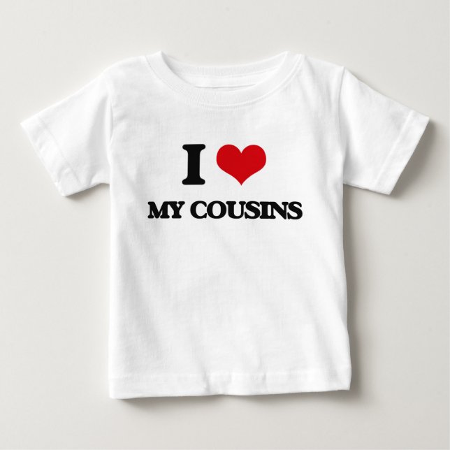 Liebe I meine Cousins Baby T-shirt (Vorderseite)