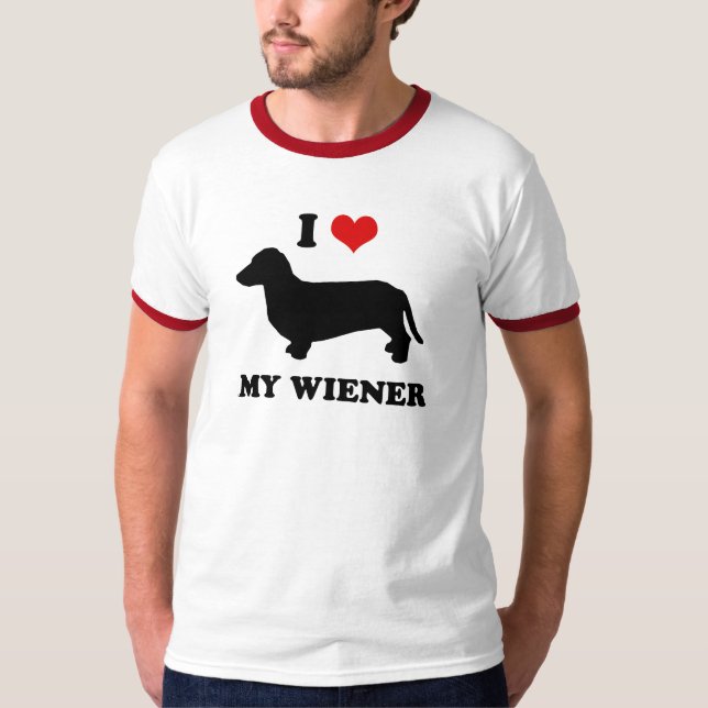 Liebe I meine Dackel T-Shirt (Vorderseite)