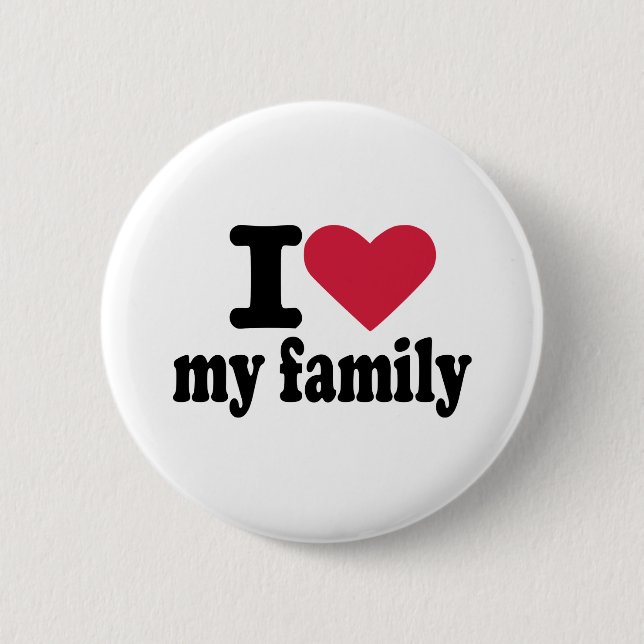 Liebe I meine Familie Button (Vorderseite)