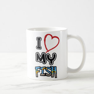 Liebe I meine Fische Kaffeetasse