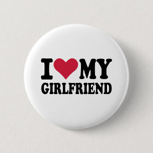 Liebe I meine Freundin Button