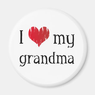 Liebe I meine Großmutter Magnet