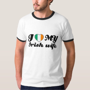 Liebe I meine irische Ehefrau T-Shirt