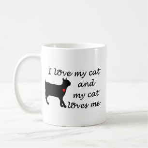Liebe I meine Katze und meine Katzen-Lieben ich Kaffeetasse