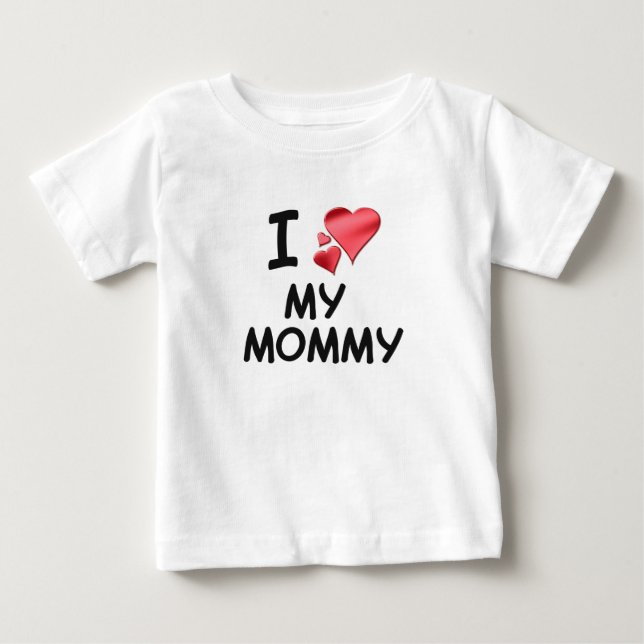 Liebe I meine Mama Baby T-shirt (Vorderseite)