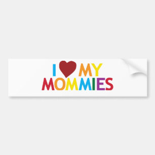 Liebe I meine Mamas Autoaufkleber