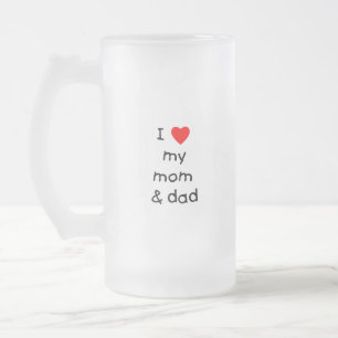 Liebe I meine Mamma u. Vati Mattglas Bierglas