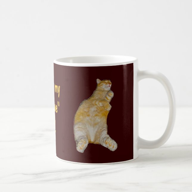 Liebe I meine " Rettungs" Katze! Tasse (Rechts)