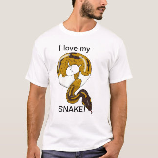 Liebe I meine Schlange! T-Shirt Entwurf 7