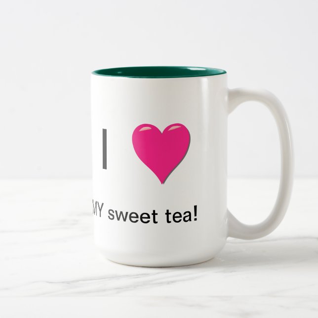 Liebe I meine süße Tee Tasse (Rechts)