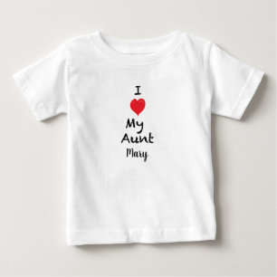 Liebe I meine Tante Customizable Baby Shirt