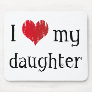 Liebe I meine Tochter Mousepad