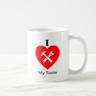 Liebe I meine Werkzeuge Kaffeetasse